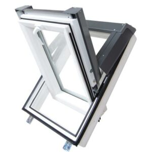 Dachfenster Skylight Kunststoff weiß mit Eindeckrahmen Dachziegel-2504