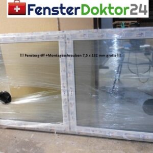 Breite 1000 mm - 2 Flügel zum drehen und kippen mit 2fach oder 3fach Glas