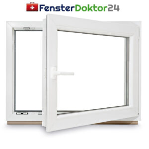 Test Kunststoff Fenster Einbruchschutz 500 mm 1 Flg. Dreh Kipp mit 2-3fach Gl...